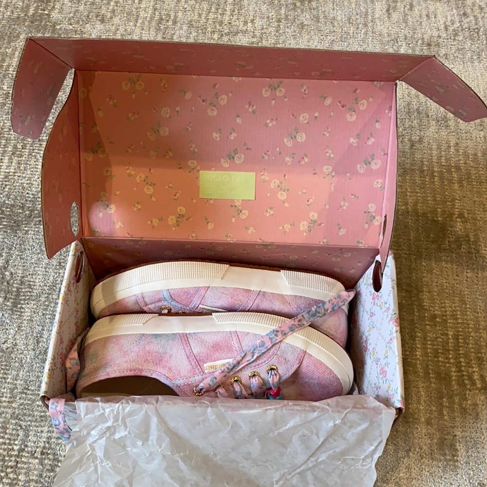 Loveshackfancy X superga floral sneakers 7.5 NWT